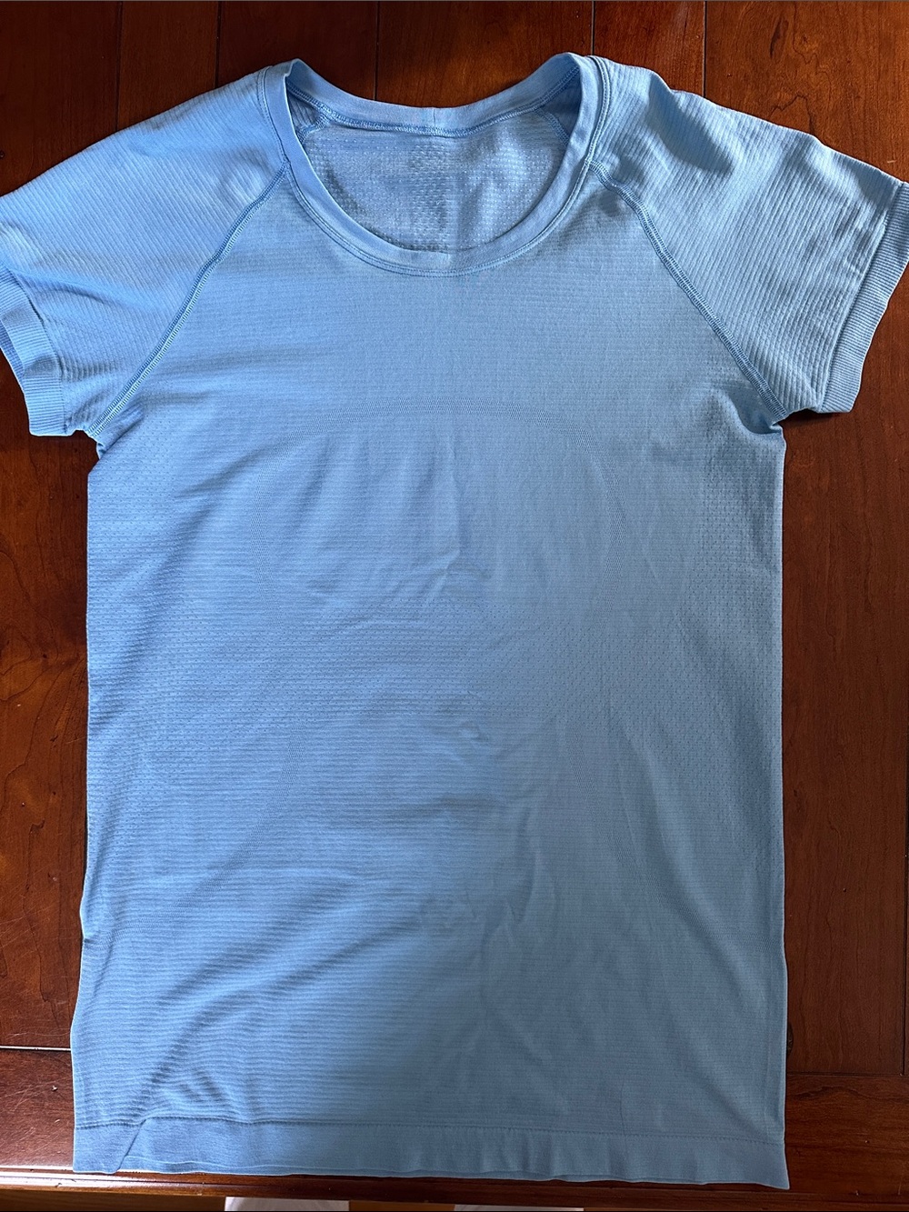 lululemon athletica Light Blue Short Sleeve Crew Tee